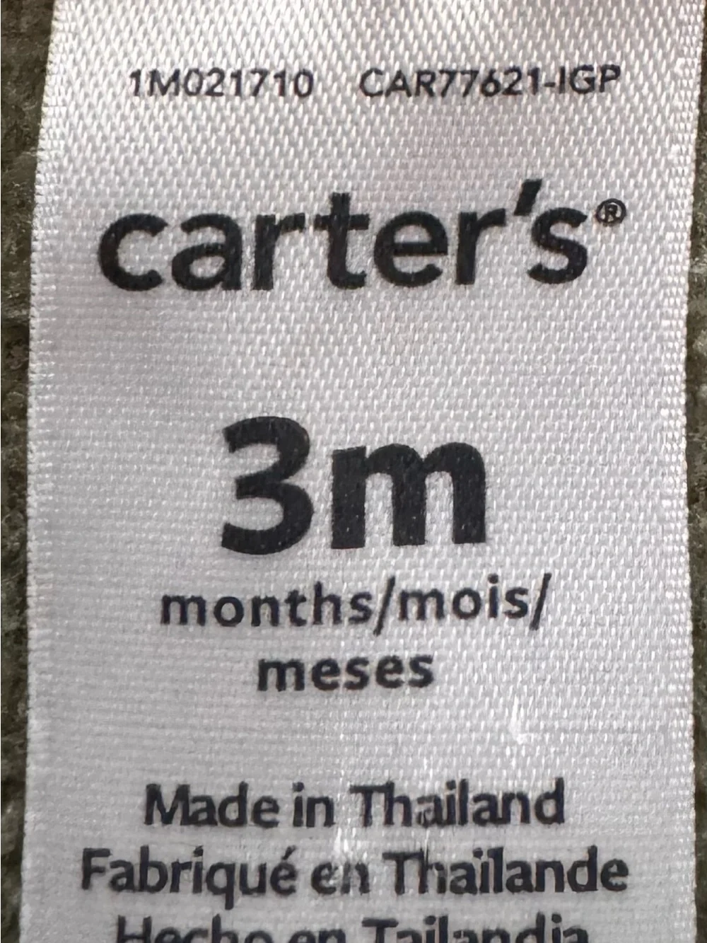 Carters soft fleece